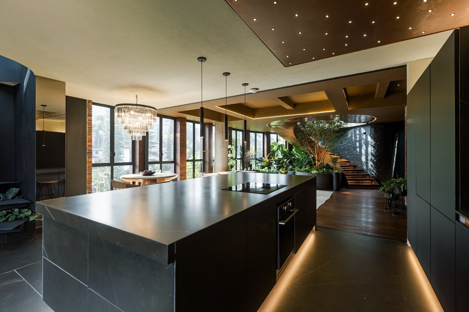 Cocina abierta tipo show kitchen