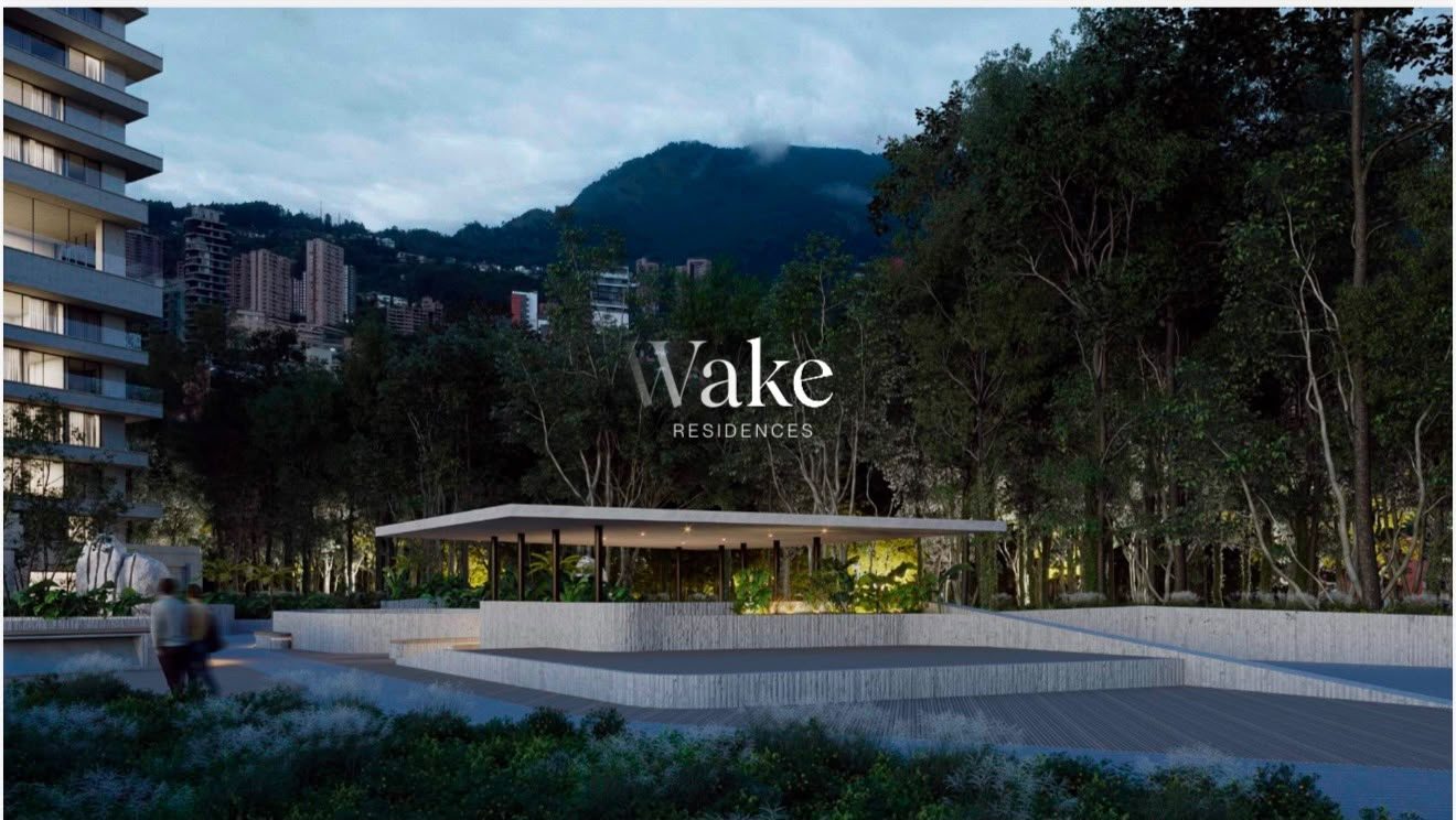 Pabellón y plaza de Wake Residences